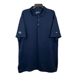 Nike Golf Polo Dri-Fit Fields Ranch Golf‎ Course Texas Navy Blue Men Size XXL